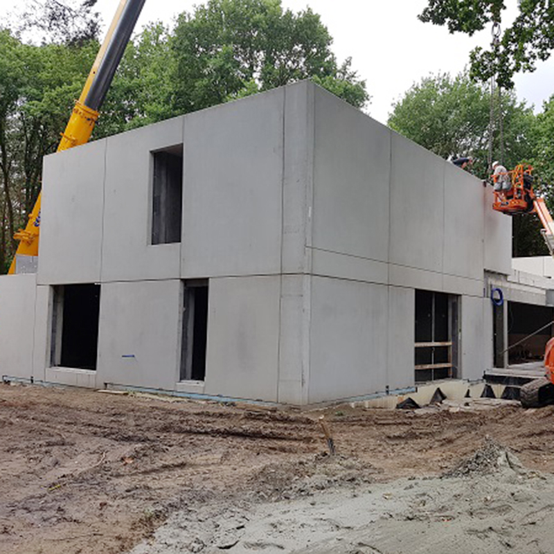 Villa Keerbergen prefab betonwanden